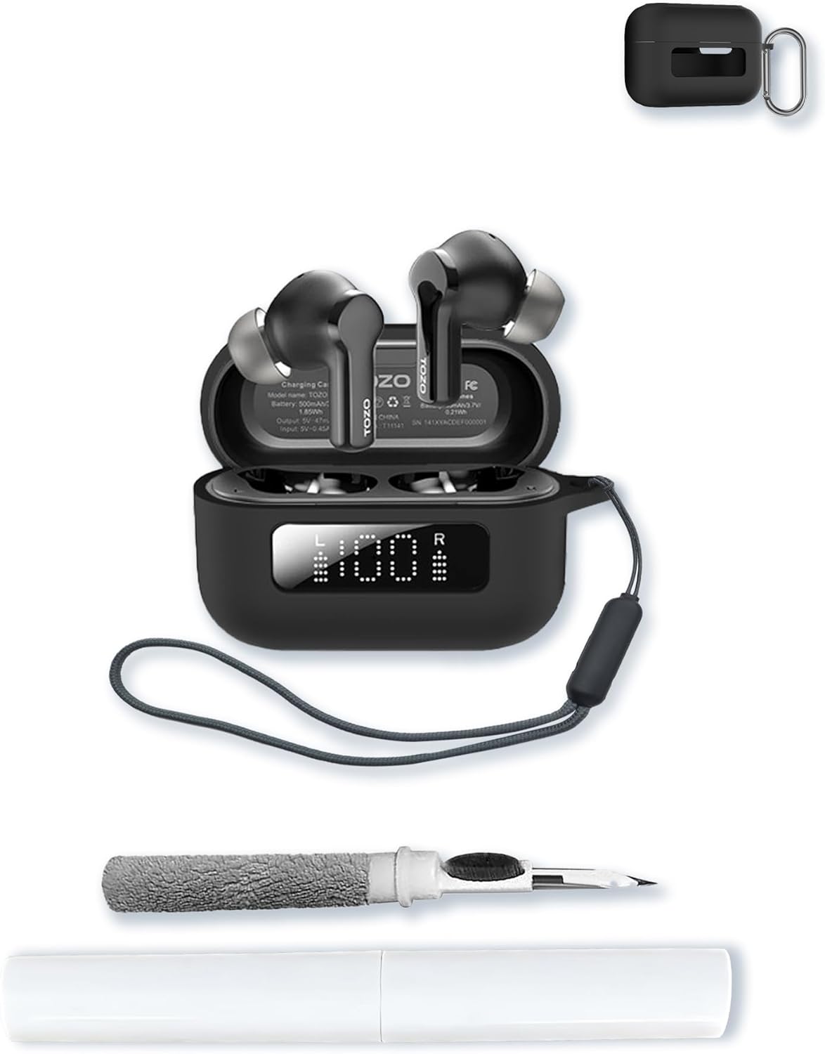 Protective Silicone Case for TOZO NC3 Earbuds - Ultimate Protection