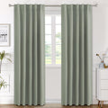 Blackout Curtains Thermal Insulated Panels Light Sage - Room Darkening
