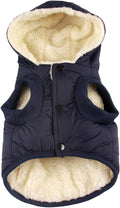 Fleece Lining Extra Warm Dog Hoodie for Large Dogs - Blue XXXL
