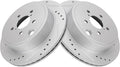 TRQ Rear Performance Brake Rotors Set Compatible with Subaru BRZ
