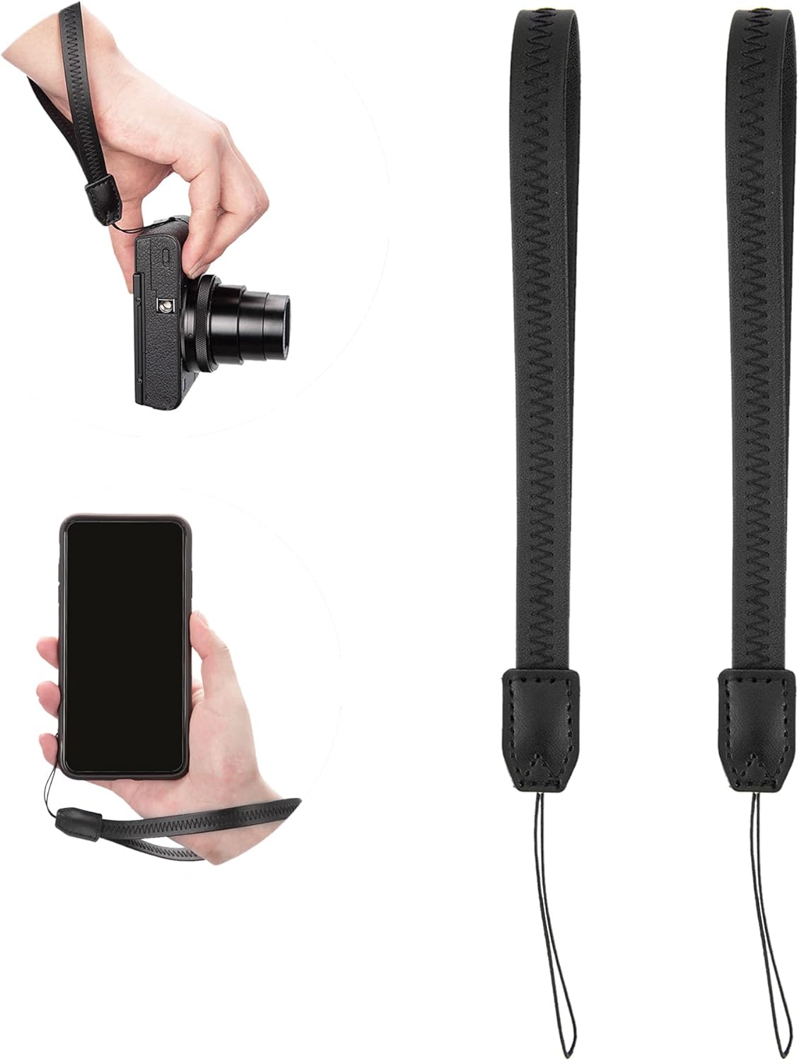Durable PU Leather Hand Wrist Strap for Cameras