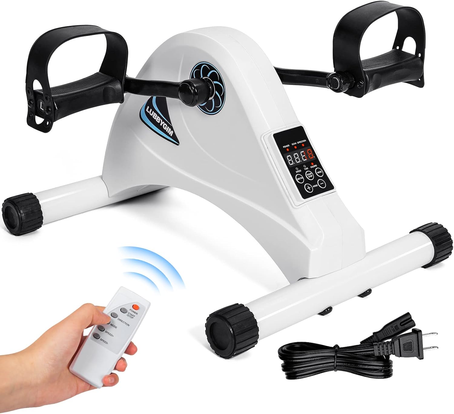 LUBBYGIM Motorized Mini Pedal Exerciser - Senior Rehab Essential