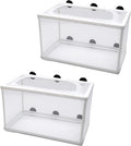 Fish Tank Breeder Net 2 Pack - Isolation Hatching Boxes for Aquarium