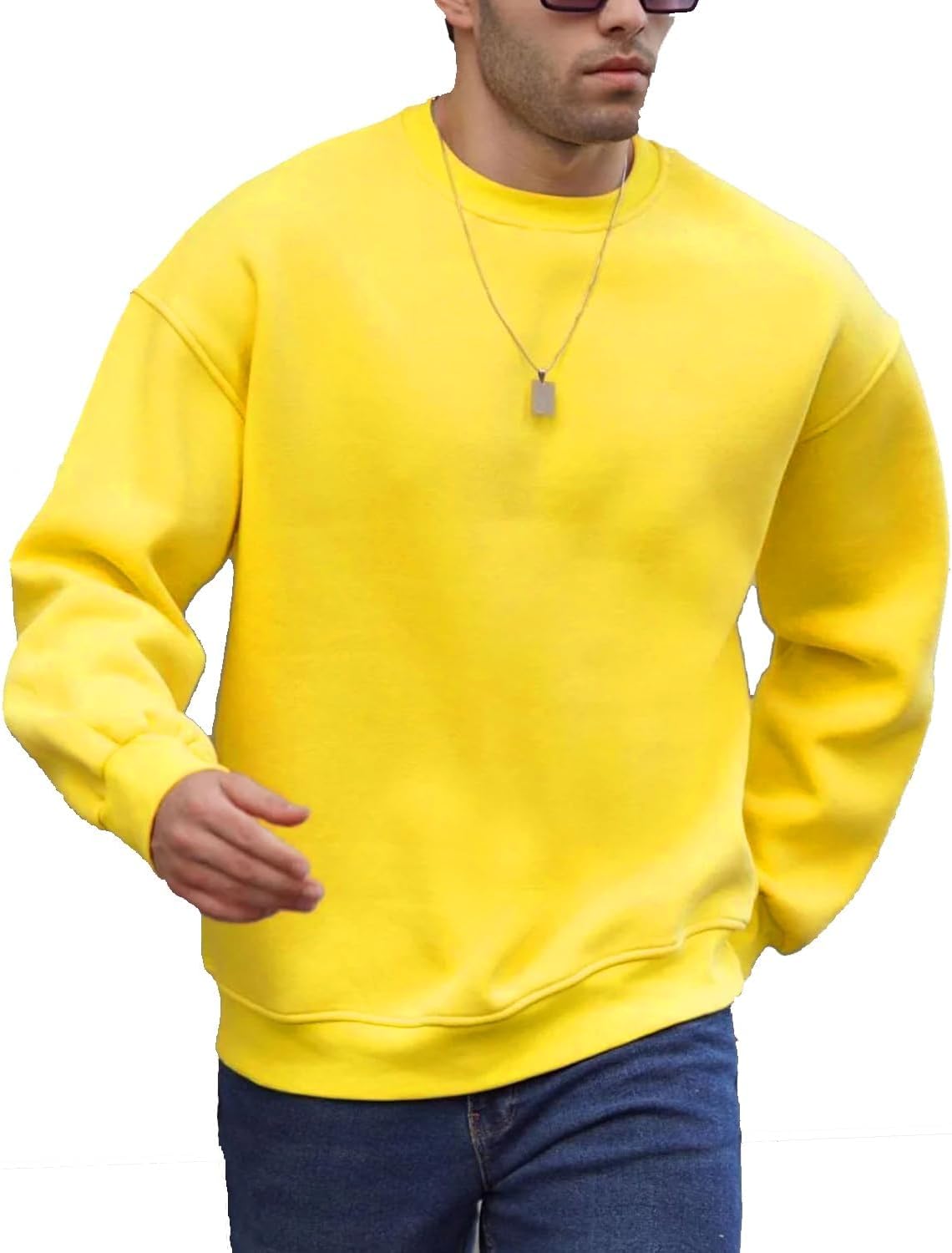 Soft Long Sleeve Men's Sweatshirt by JIHUILAI