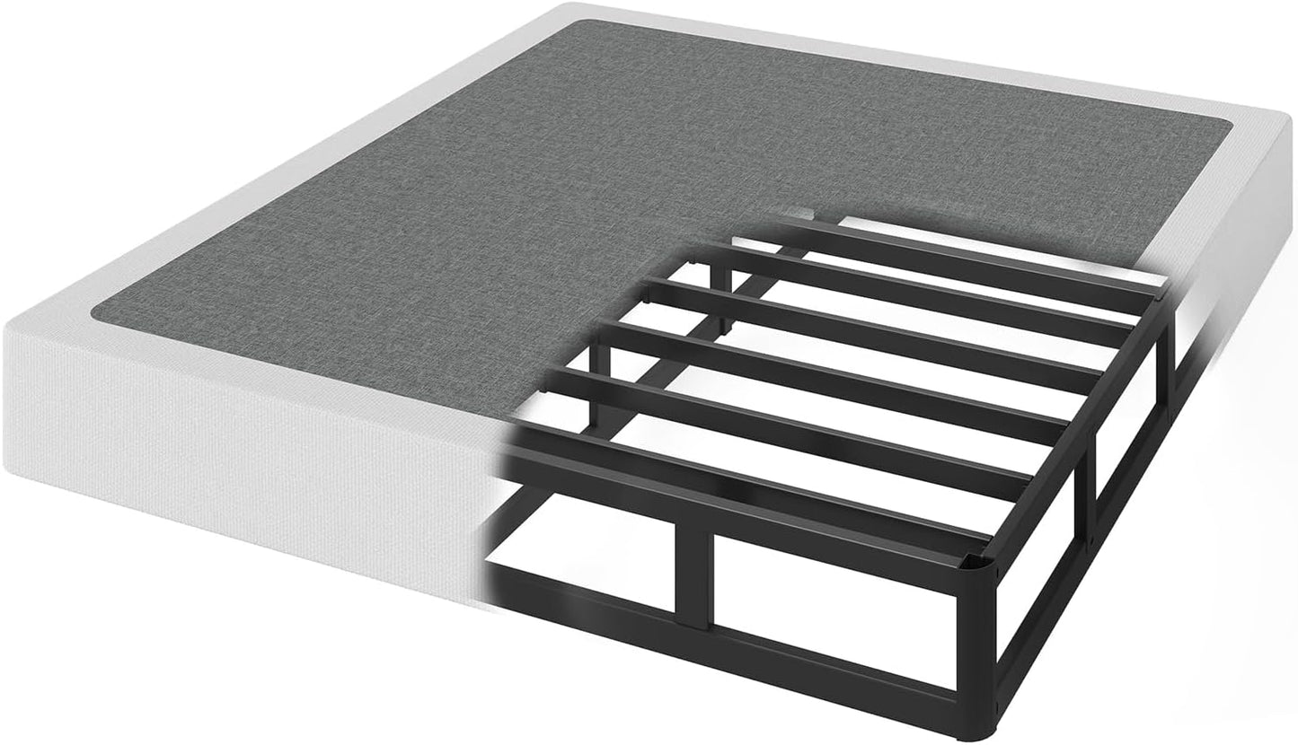 Queen Box Spring 7 Inch Heavy Duty Metal Frame for Comfort