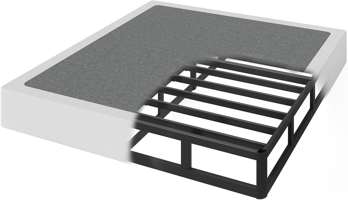 Queen Box Spring 7 Inch Heavy Duty Metal Frame for Comfort