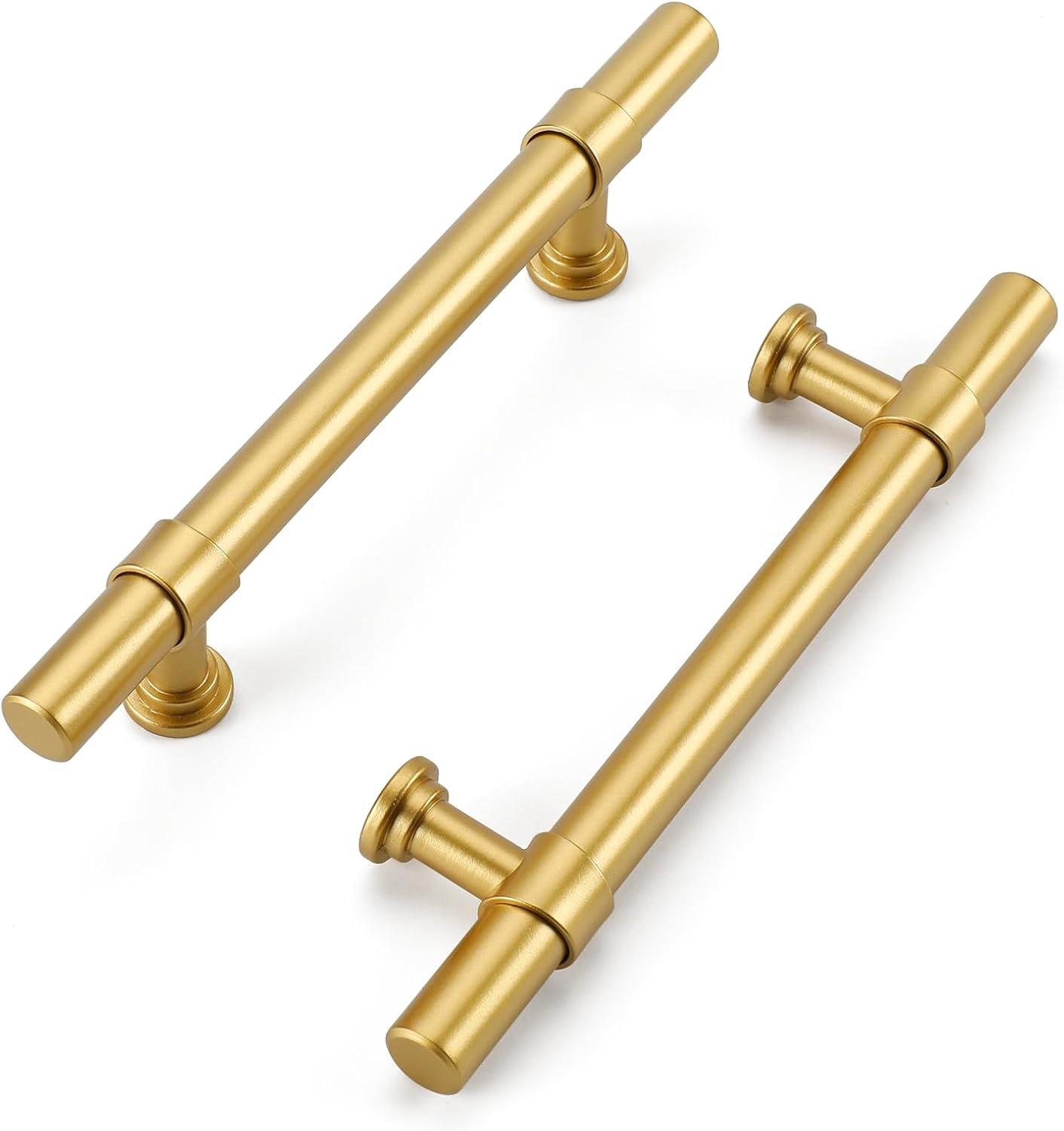 Haliwu 10 Pack Gold Cabinet Handles for Kitchen Hardware