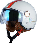 Open Face Motorcycle Helmet for Adults - DOT Approved Retro 3/4