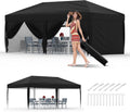 10x20 Pop Up Canopy Tent with 6 Sidewalls - Heavy Duty Shelter