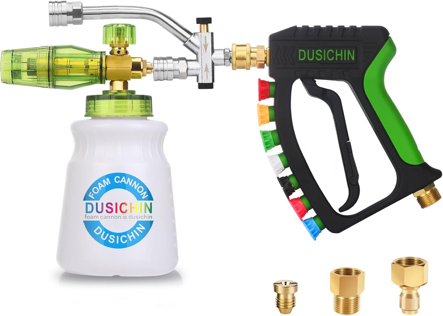 DUSICHIN Foam Cannon Pressure Washer Gun Kit for Car Wash