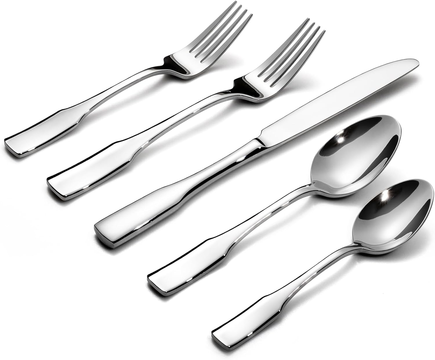 Alata Kate 40-Piece Silverware Set for 8, Stainless Steel Flatware