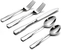 Alata Kate 60-Piece Silverware Set Stainless Steel Flatware Set