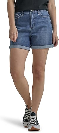 Lee Women's Ultra Lux High Rise Cuffed A-line Denim Short Review