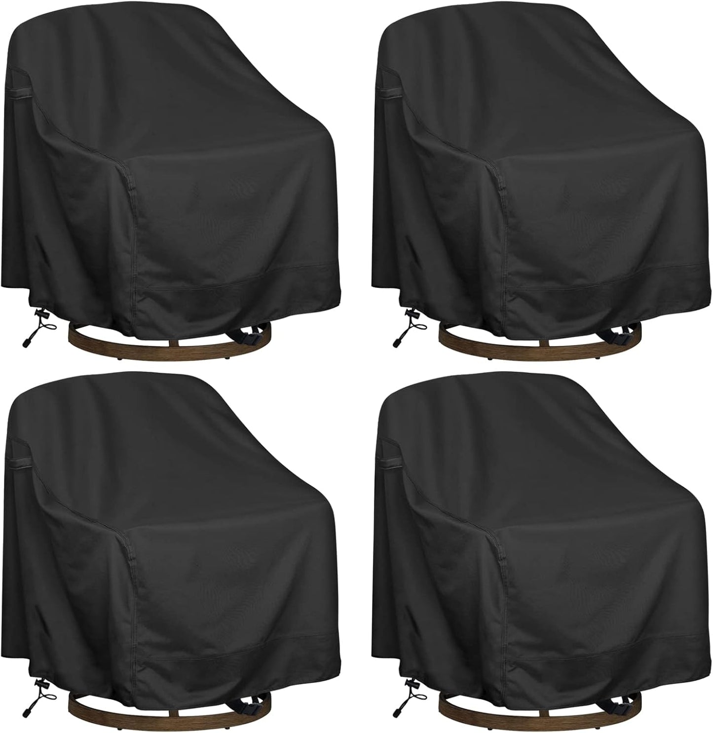 Outdoor Swivel Lounge Chair Cover 4 Pack for All Seasons