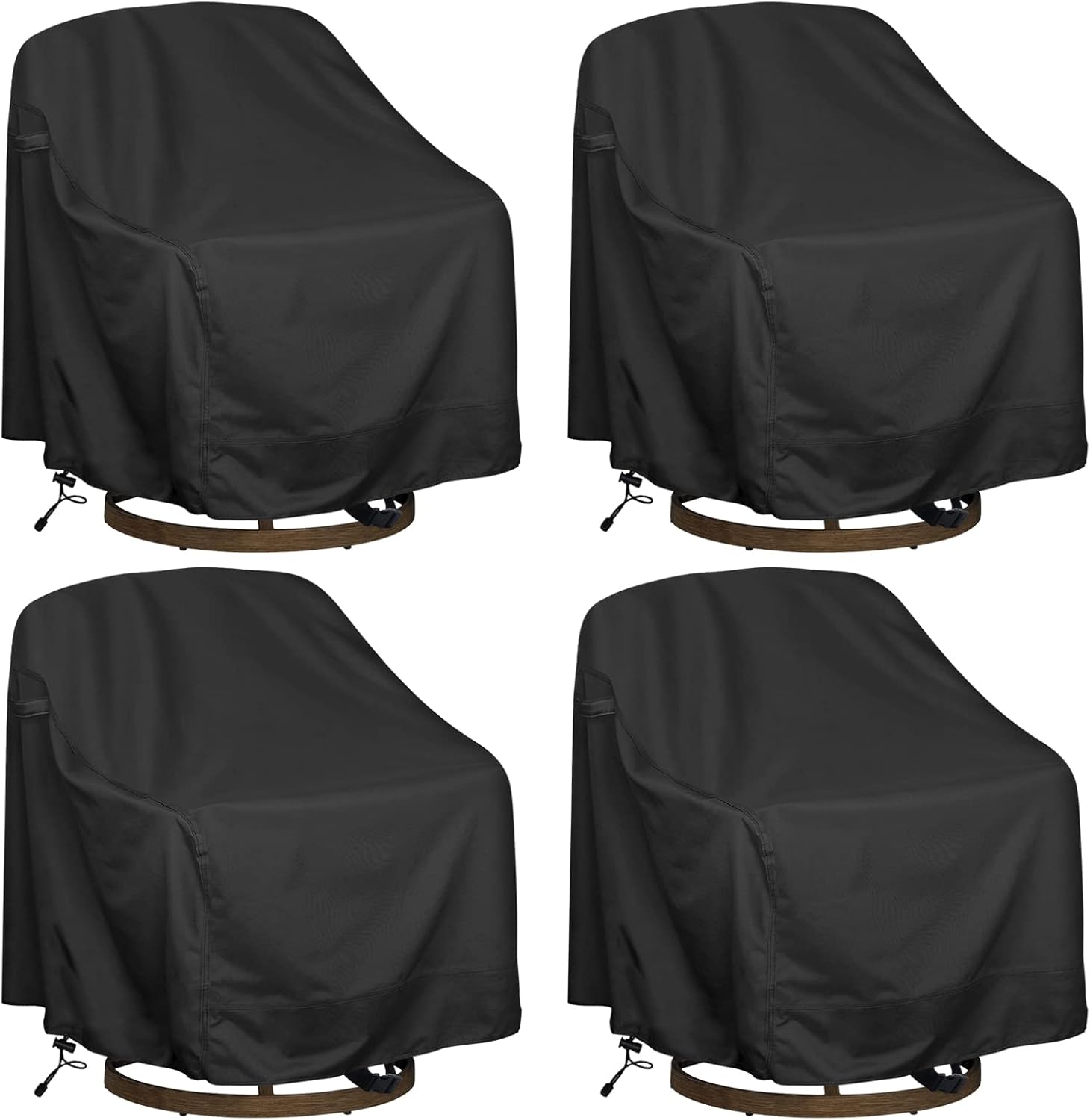 Outdoor Swivel Lounge Chair Cover 4 Pack for All Seasons