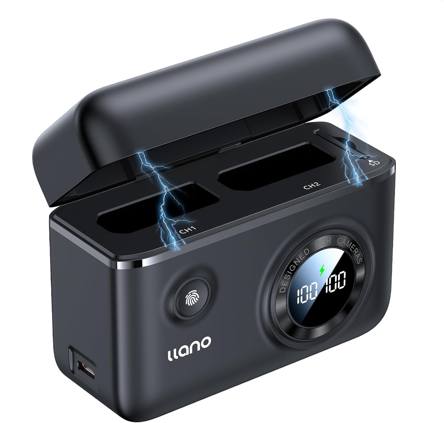 llano CS2 18W PD USB-C Fast Charger for Nikon EN-EL14 Batteries