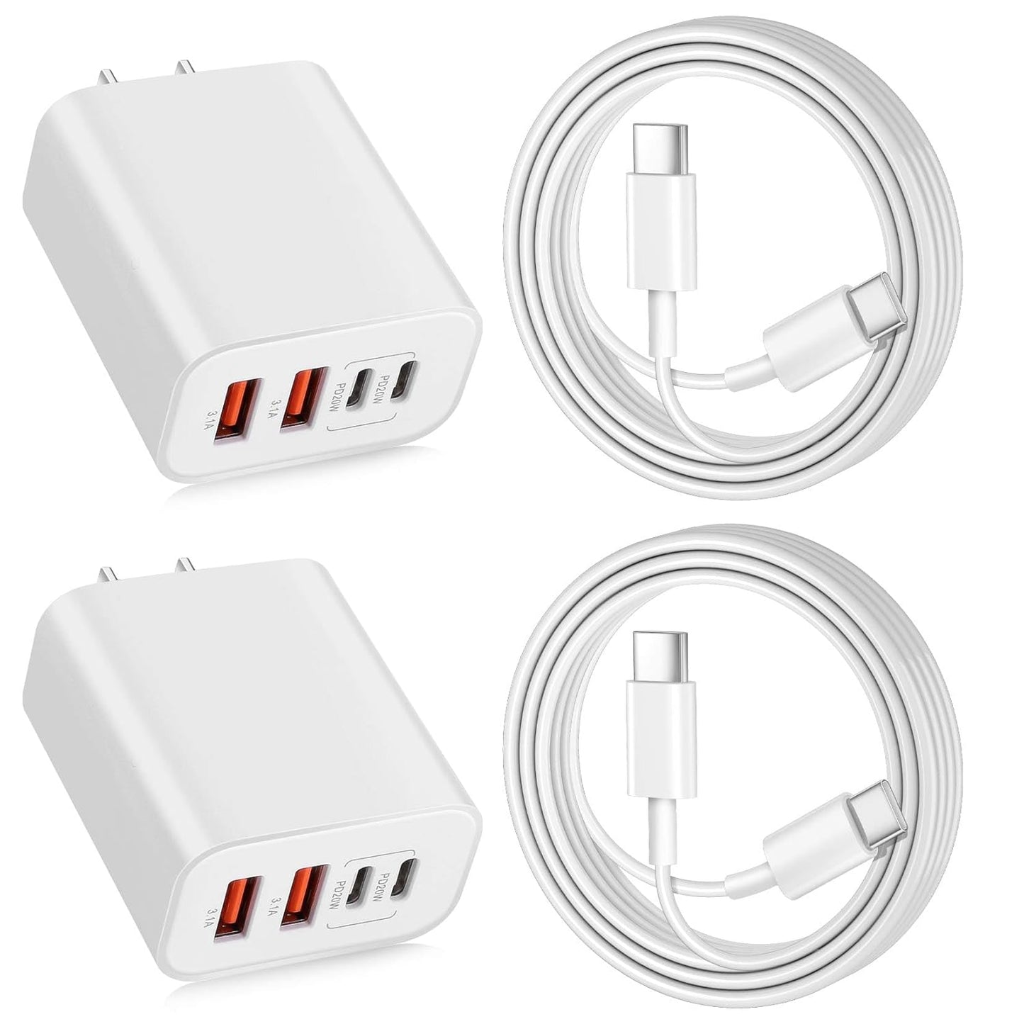 Ultra Fast 40W USB C Charger Duo