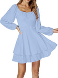 LYANER Women's Lantern Long Sleeve A Line Mini Dress Review