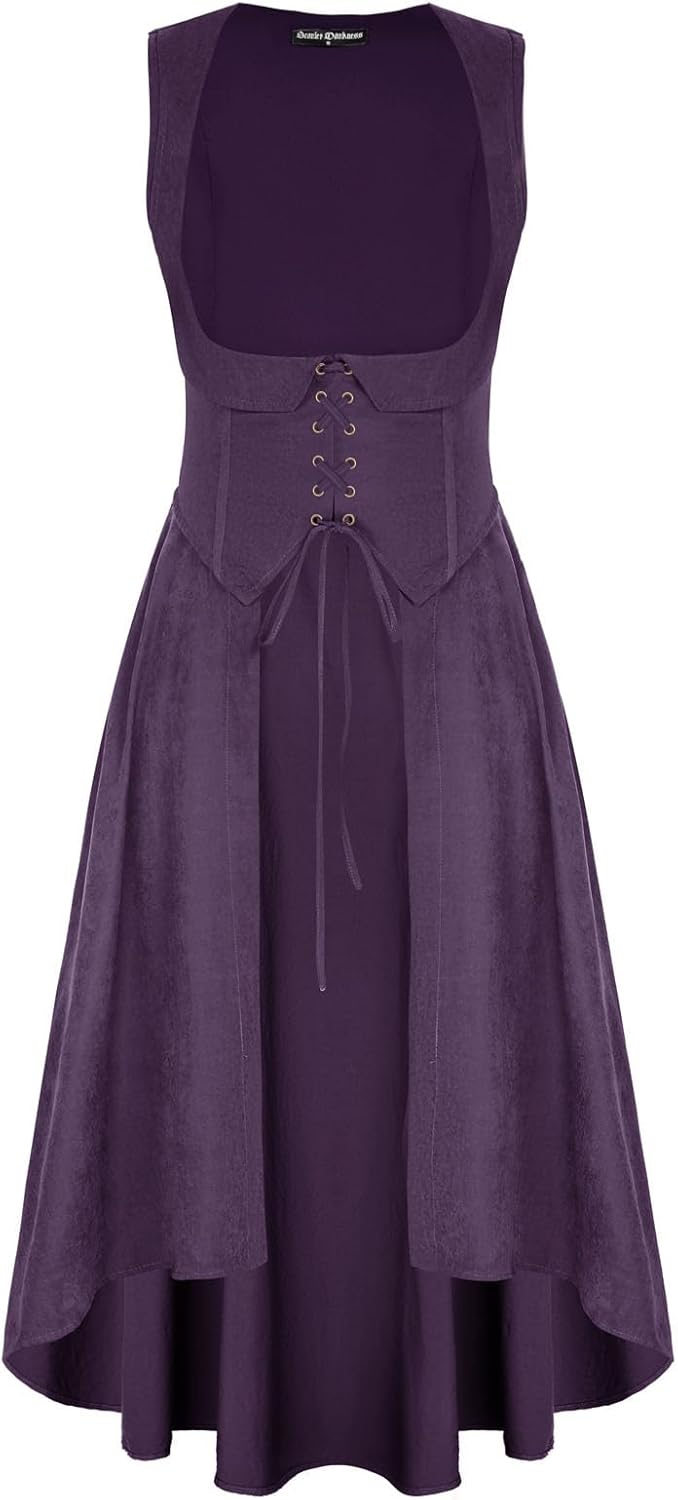 Scarlet Darkness Women Renaissance Costume Underbust Dress