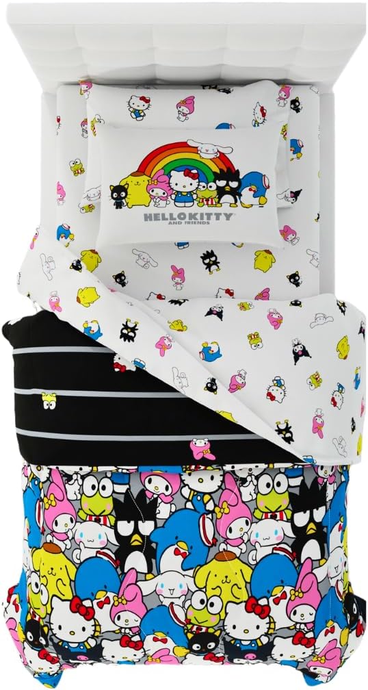 Hello Kitty & Friends Bedding Set - Super Soft Twin Comforter