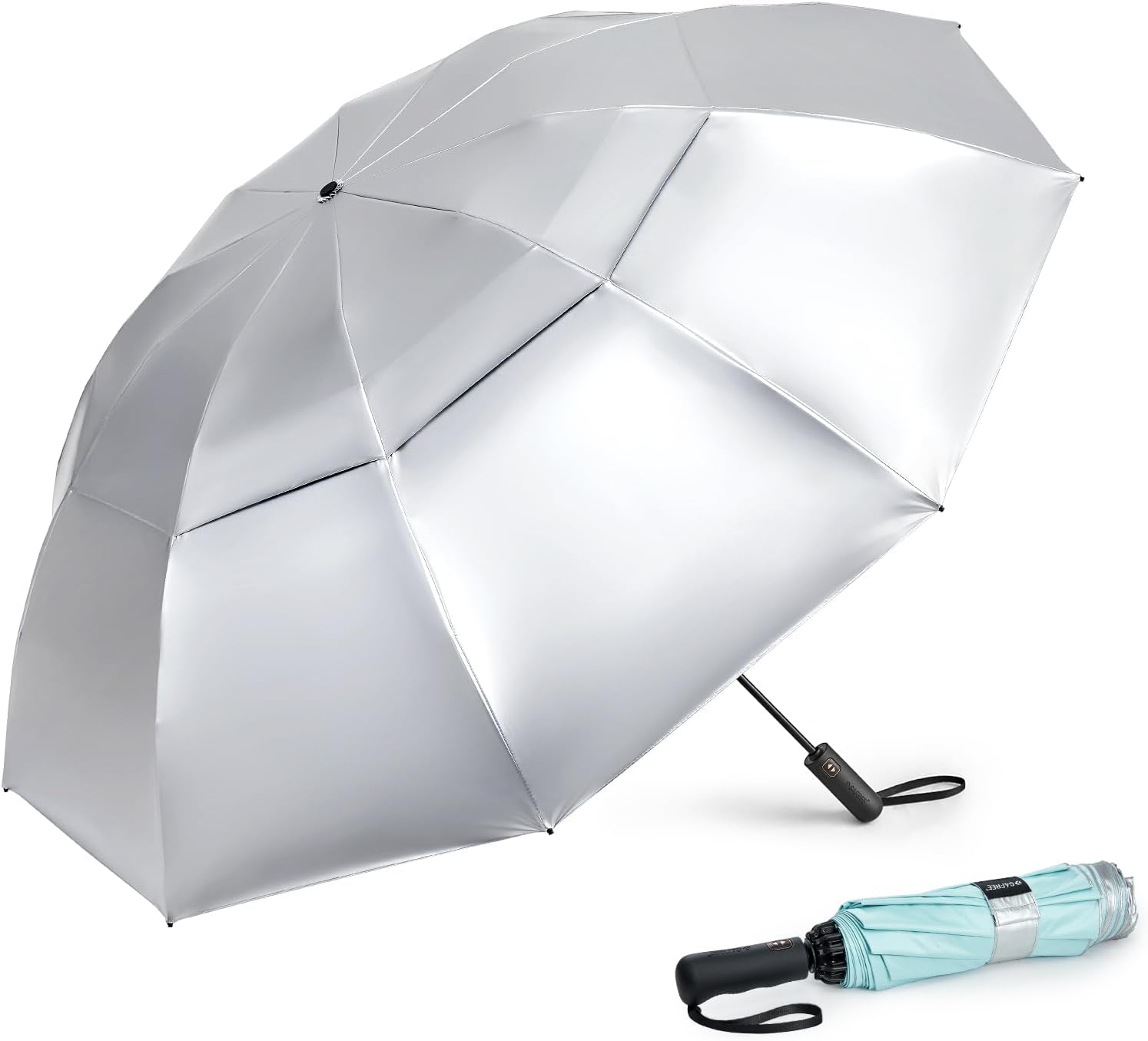 G4Free Large Golf Umbrella with Reverse Folding Design for Travel
