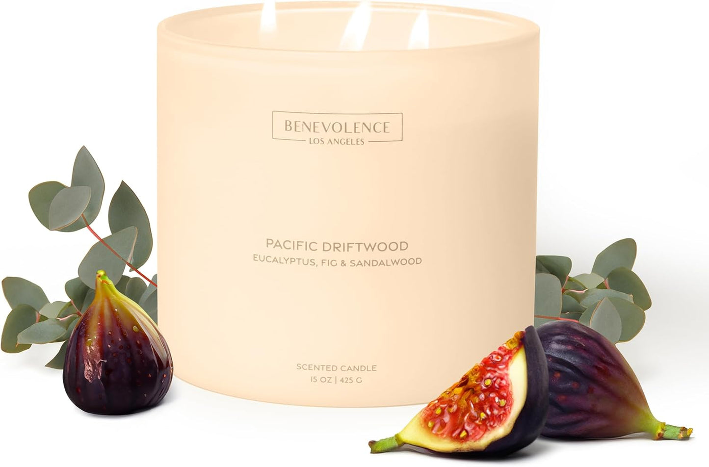 Benevolence LA Candles for Home with Eucalyptus & Fig Scent