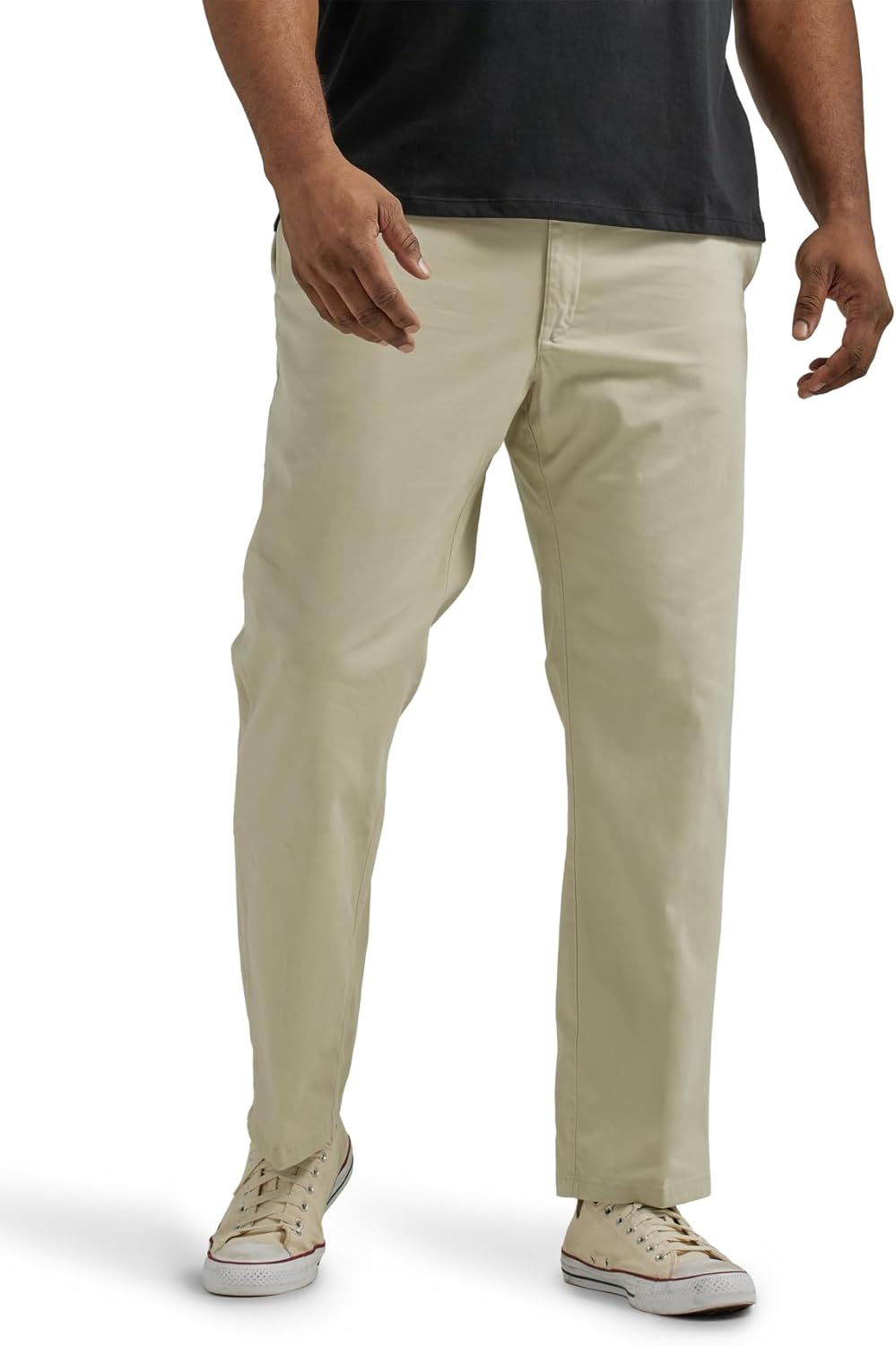 Lee Men's Big & Tall Extreme Motion Flat Front Straight Pants