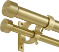 Brass Double Blackout Curtain Rods 36 to 72 Inches Adjustable