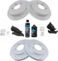 TRQ Front Rear Premium Metallic Brake Pad Performance Rotor Kit