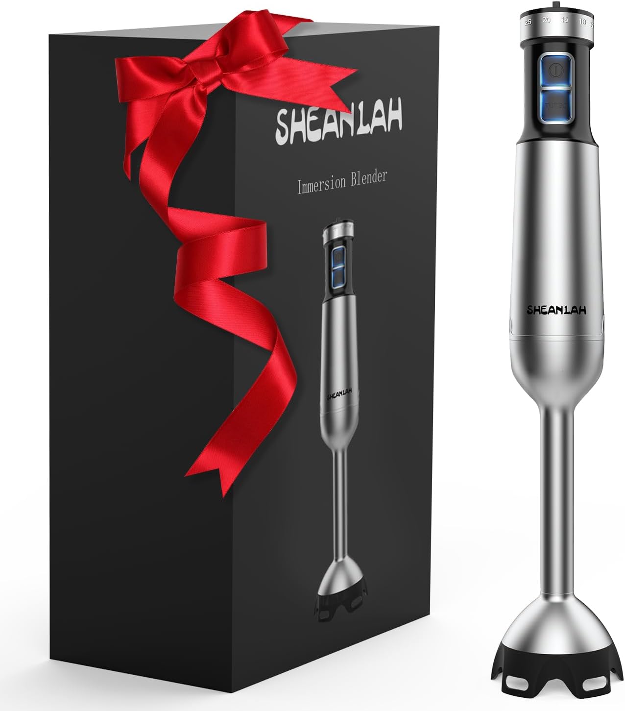 1000W Immersion Blender: 25-Speed Hand Mixer, Copper Motor - SHEANLAH