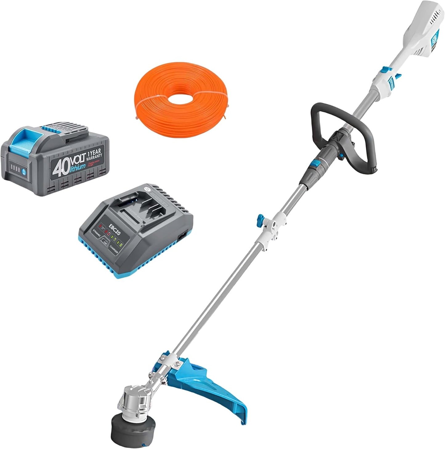RB 17 Cordless String Trimmer with 40V Battery for Lawn Care