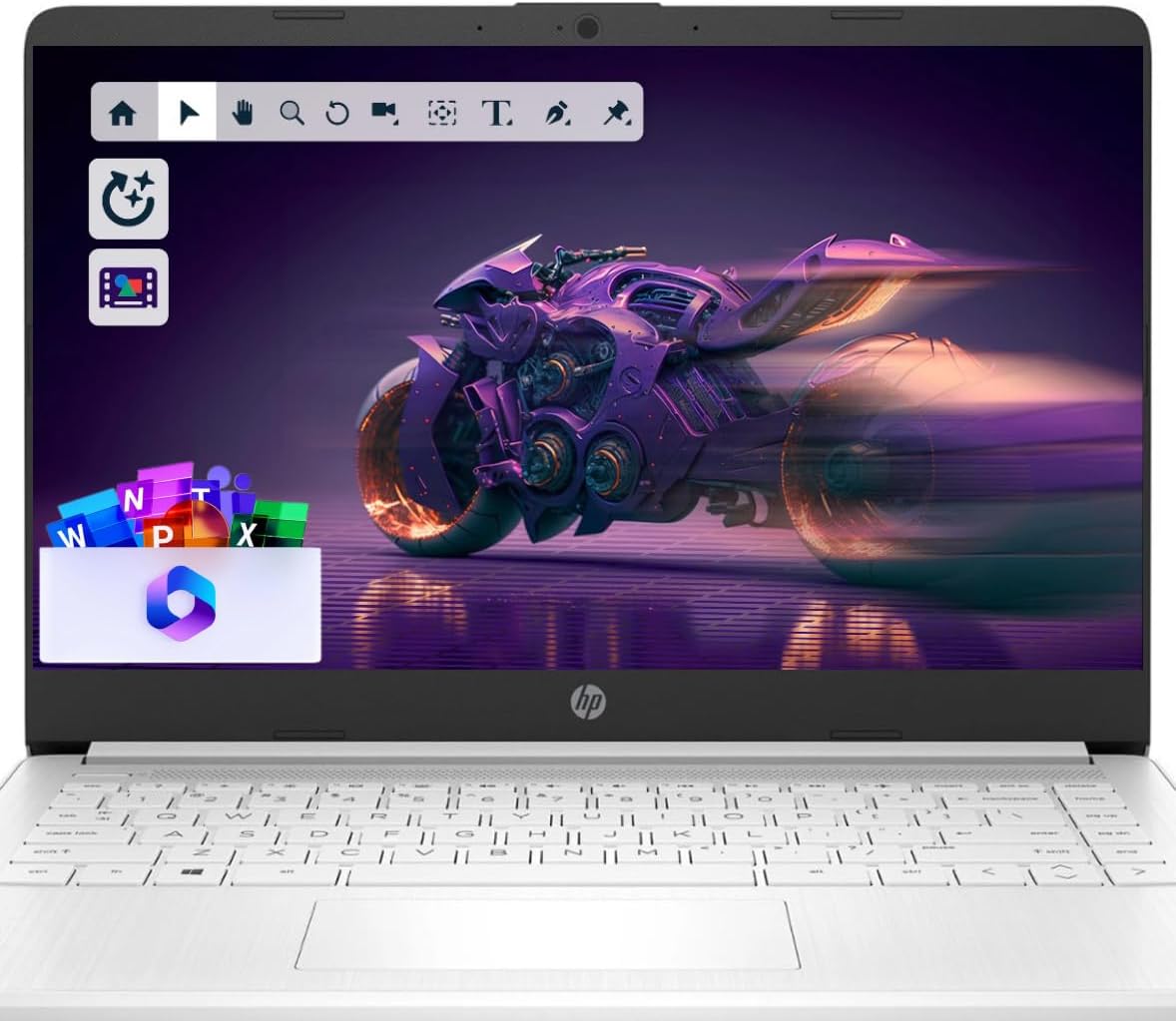 HP Student and Home Laptop with Free Microsoft 365 for Work