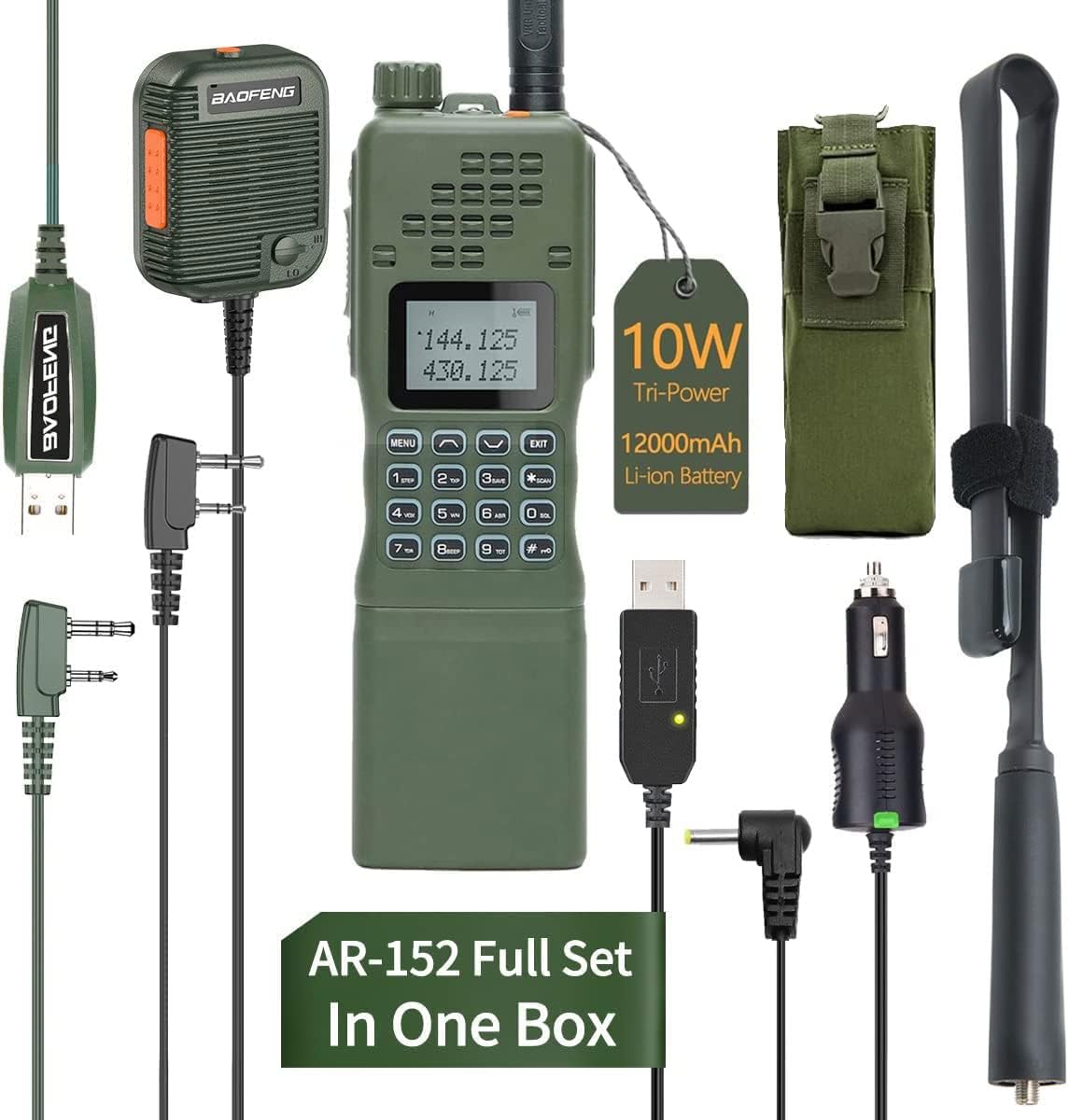 Baofeng AR-152 Military Grade Walkie Talkies for Long Range