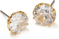 That Sparkle Earrings - Crystal Studs with Gold-Plated Finish