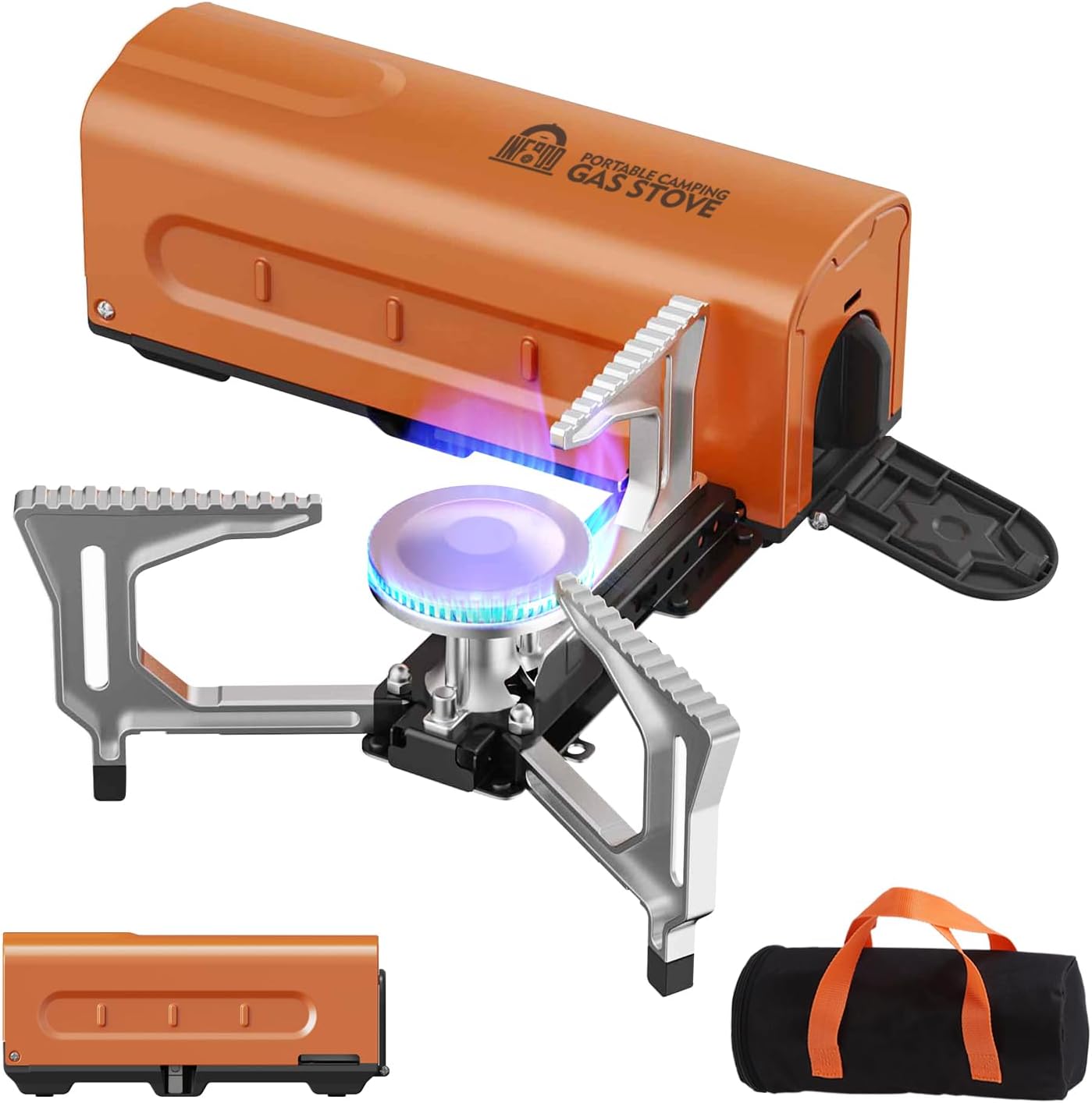 Folding Butane Stove for Outdoor Cooking, Travel Ready