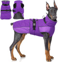 QBLEEV Warm Dog Jacket - Waterproof Reflective Fleece Coat for Cold