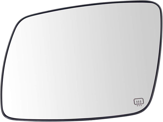 TRQ Driver Side Heated Mirror Glass for 2009-2019 Dodge Journey