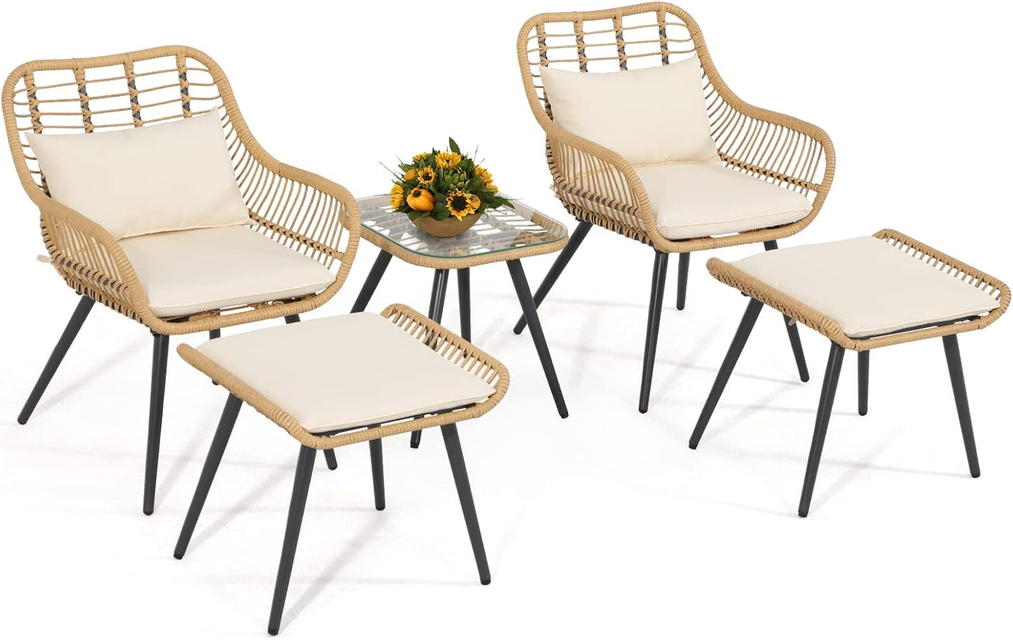 Verano Garden 5 Pieces Patio Furniture Set for Outdoor Relaxation