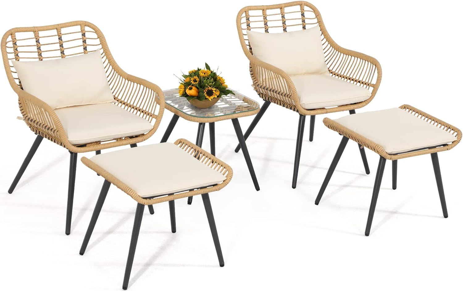 Verano Garden 5 Pieces Patio Furniture Set for Outdoor Relaxation