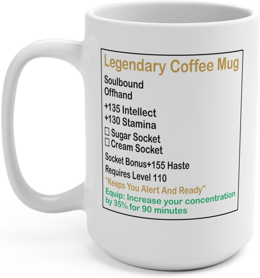 Legendary Gaming Mug - Level 110 Boost! 