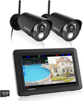 CasaCam Wireless Security Camera System - 7 in Touchscreen Monitor