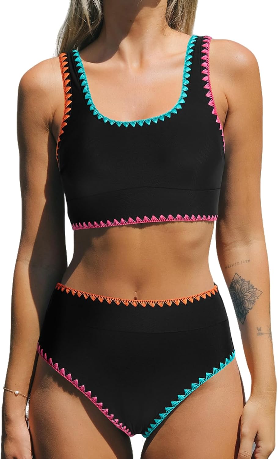 CUPSHE Women's Bikini Sets Stylish Two Piece Swimsuit Design