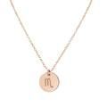 Jewelry Rose Gold Scorpio Necklace - Handcrafted Zodiac Charm