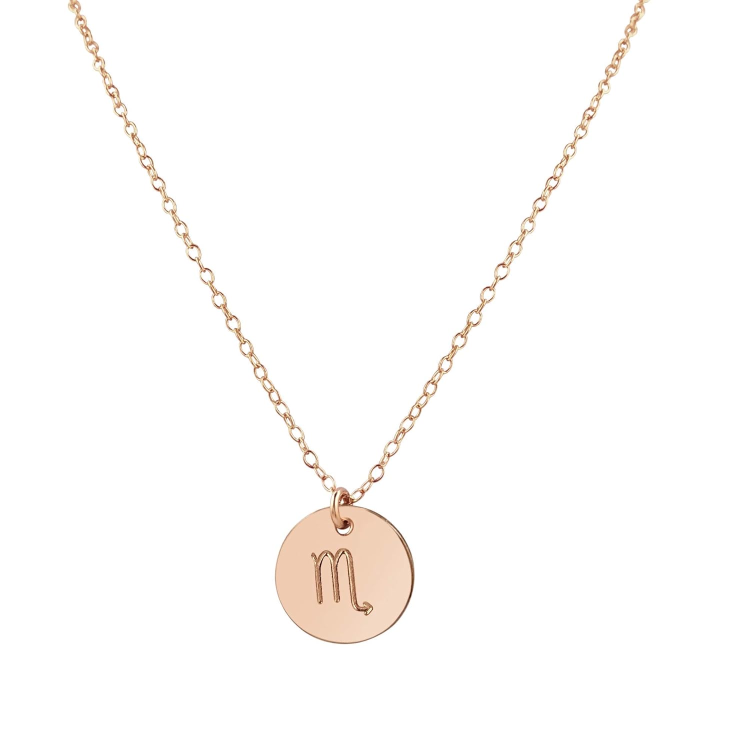 Rose Gold Scorpio Necklace - Unique Astrology Charm Jewelry