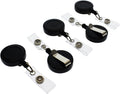 Bulk 100 Pack Retractable ID & Key-Card Badge Reels - Secure Slide