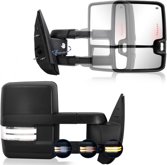 Switchback Towing Mirror for Silverado Sierra - Power Heated Glass