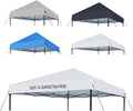 1010 Canopy Replacement Top Only White - Waterproof Silver Coated