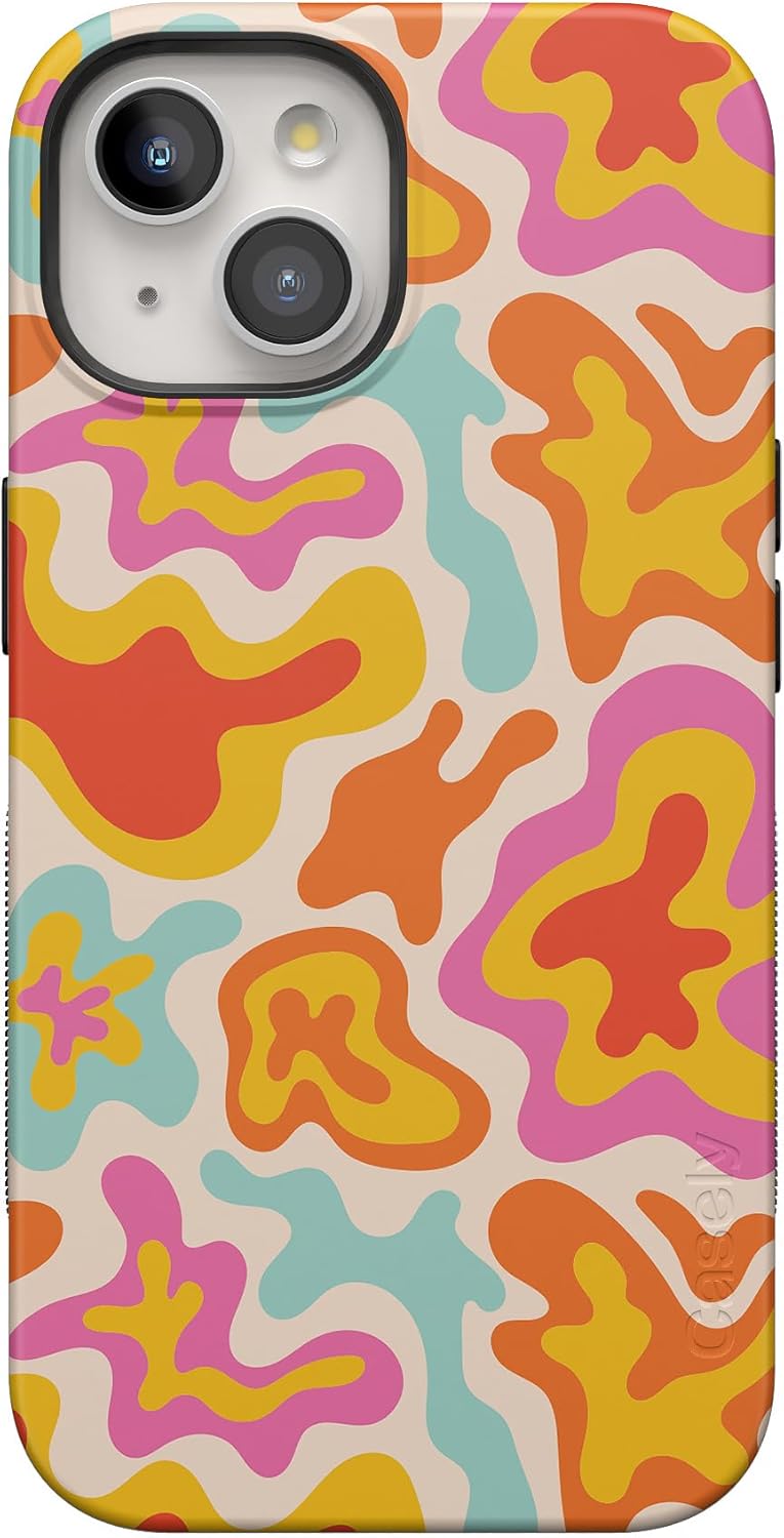 Casely iPhone 15 Plus Case - Tropical Color Splash Design