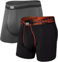 SAXX Men's Underwear with Pouch Sport Mesh Boxer Brief Fly 2Pk