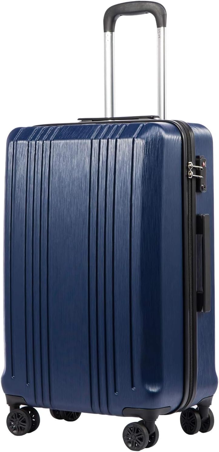 Coolife Expandable 28in Suitcase with TSA Lock and Spinner Wheels